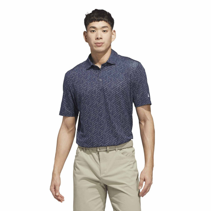 Adidas Ultimate365 Mesh Tango Print Climacool Polo Shirt - Navy