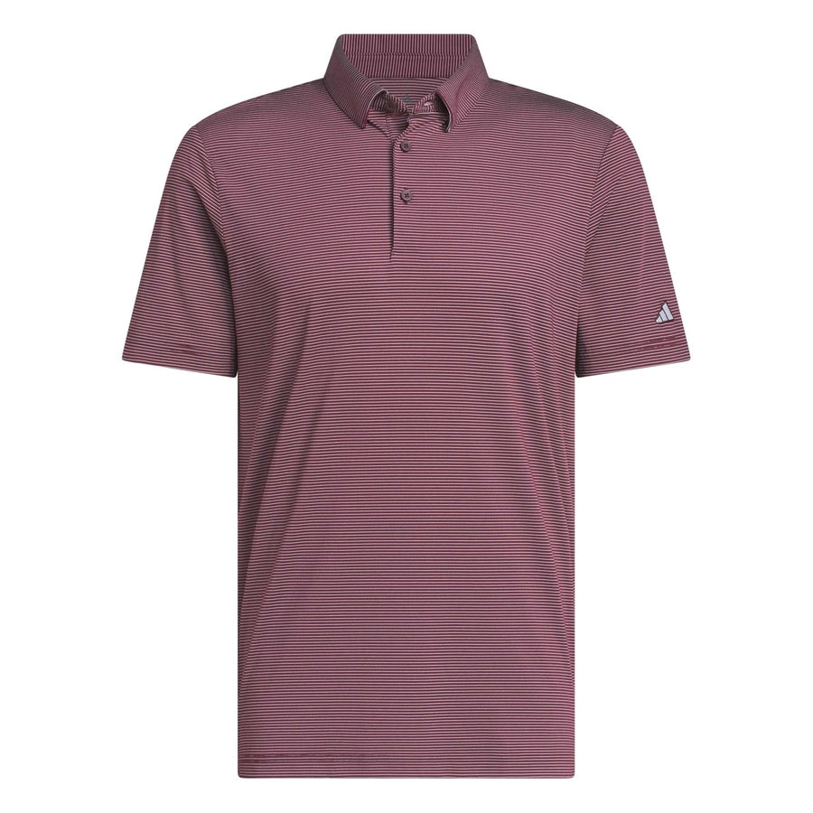 Polo Adidas Ultimate365+ Climacool à fines rayures tennis - rouge