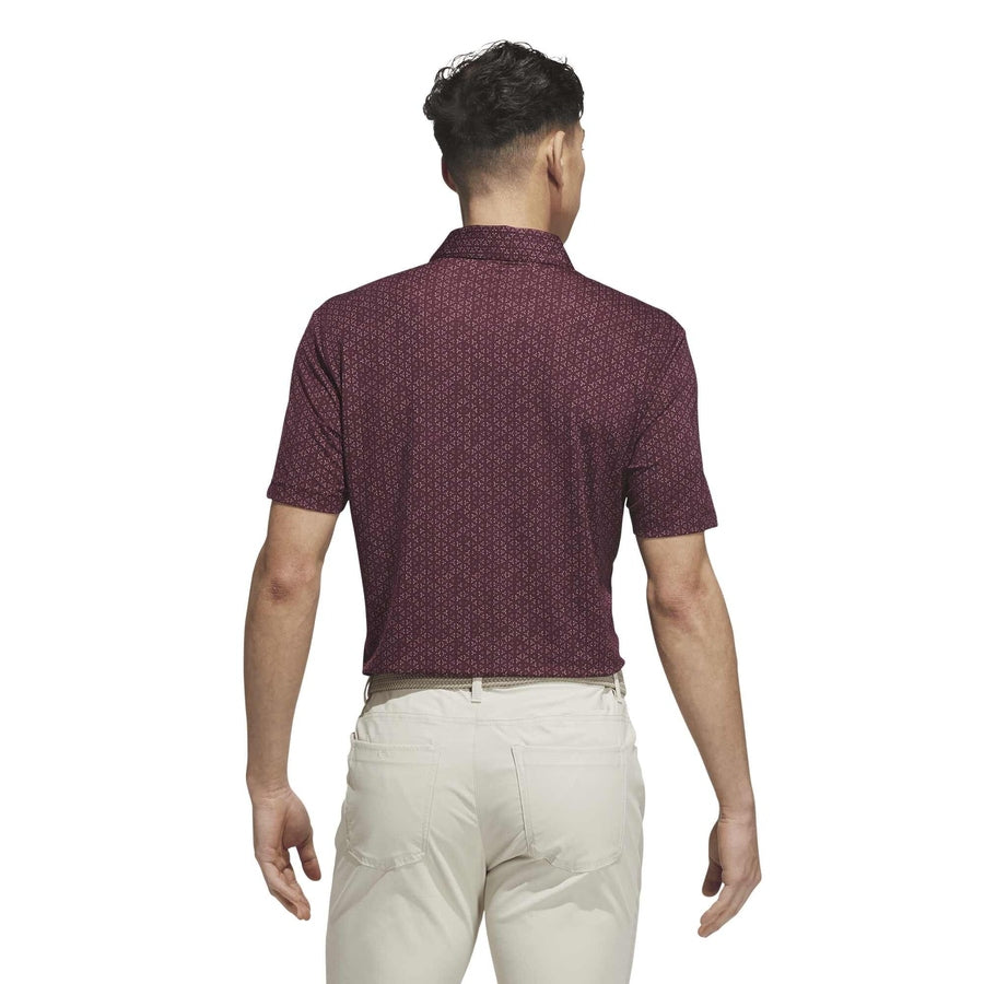 Adidas Ultimate365 Mesh Tango Print Climacool Polo Shirt - Red
