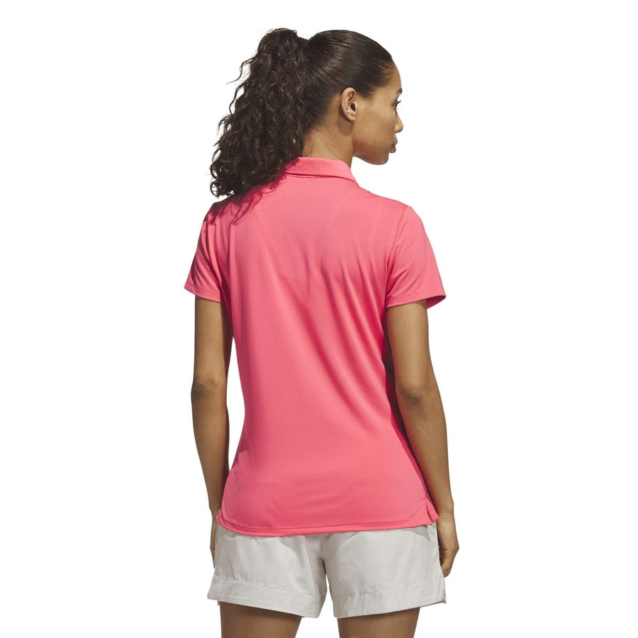 Polo Adidas Ultimate365 uni à manches courtes pour femme - rose