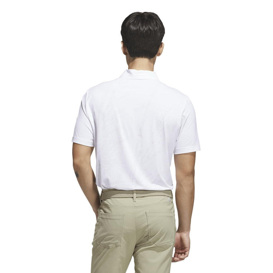 Adidas Ultimate365 Tour Cool Feeling Fescue Golf Polo - White