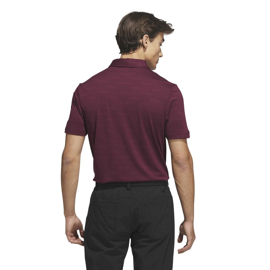 Adidas Ultimate365 Jacquard Polo Shirt - Red