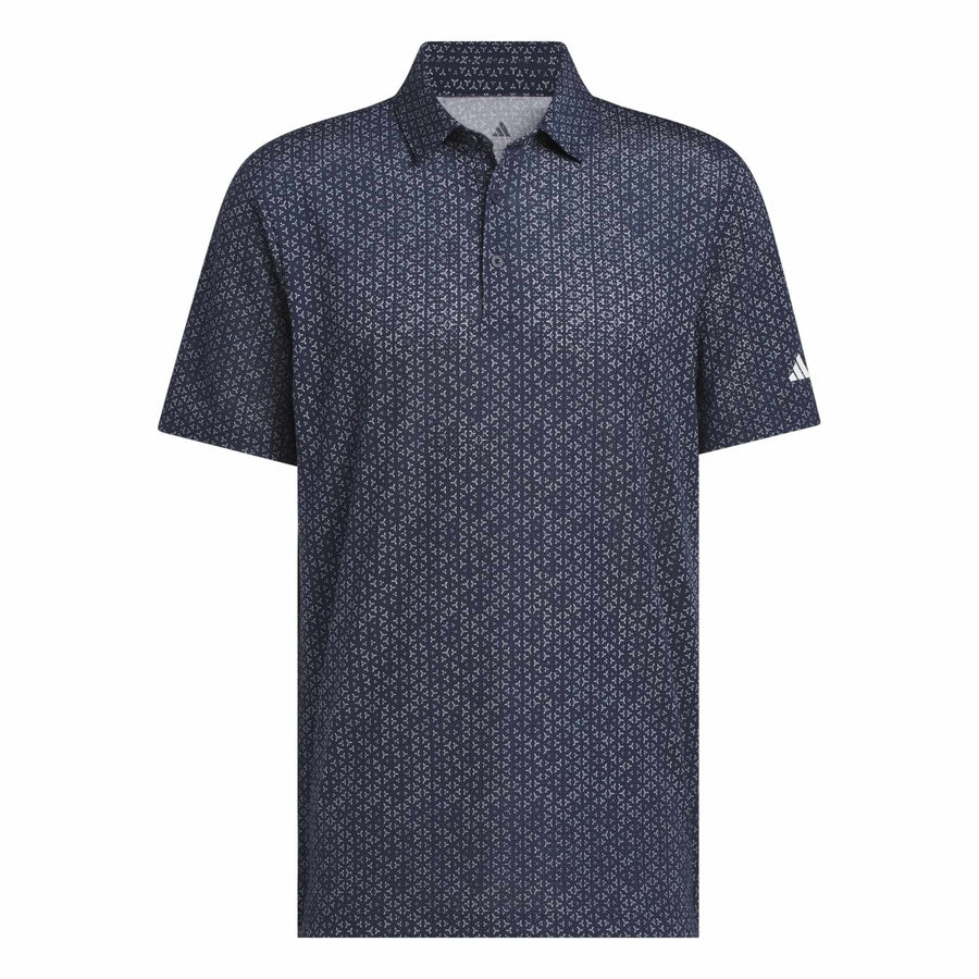 Adidas Ultimate365 Mesh Tango Print Climacool Polo Shirt - Navy