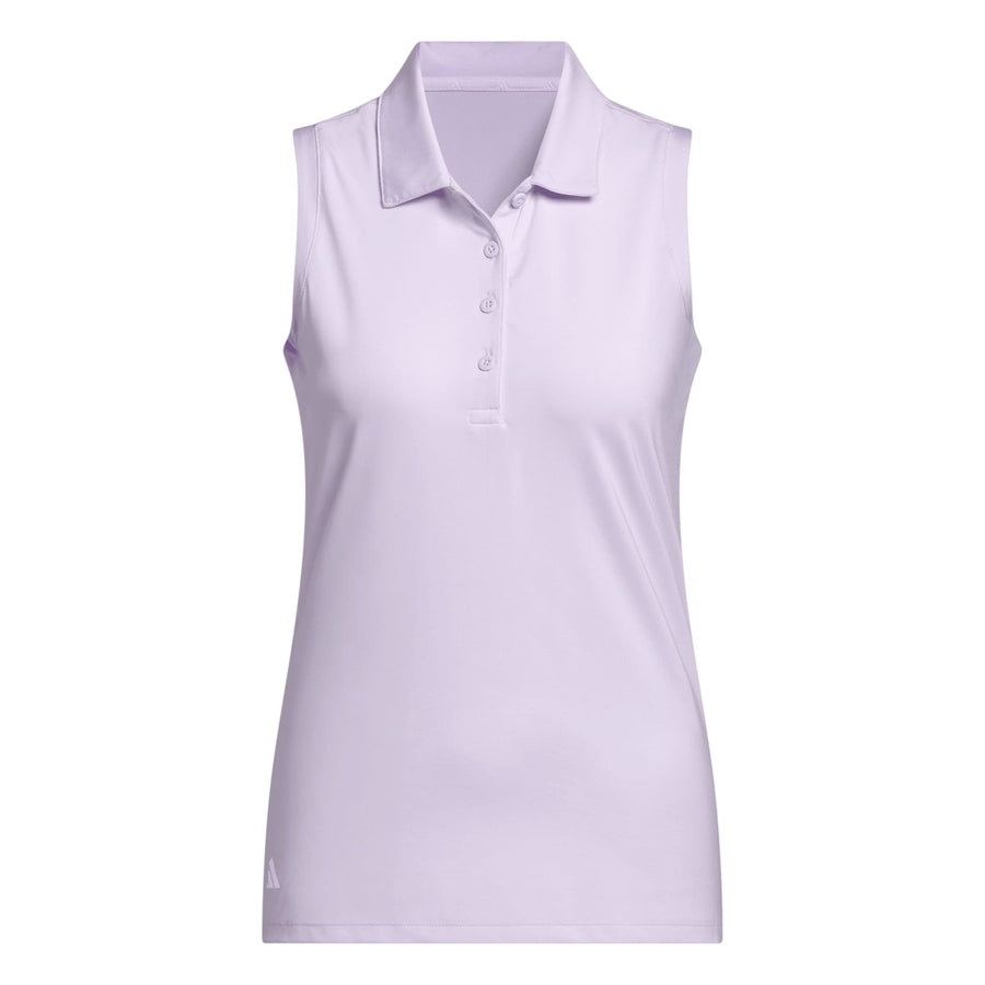 Adidas Ladies Ultimate365 Solid Sleeveless Polo Shirt - Purple