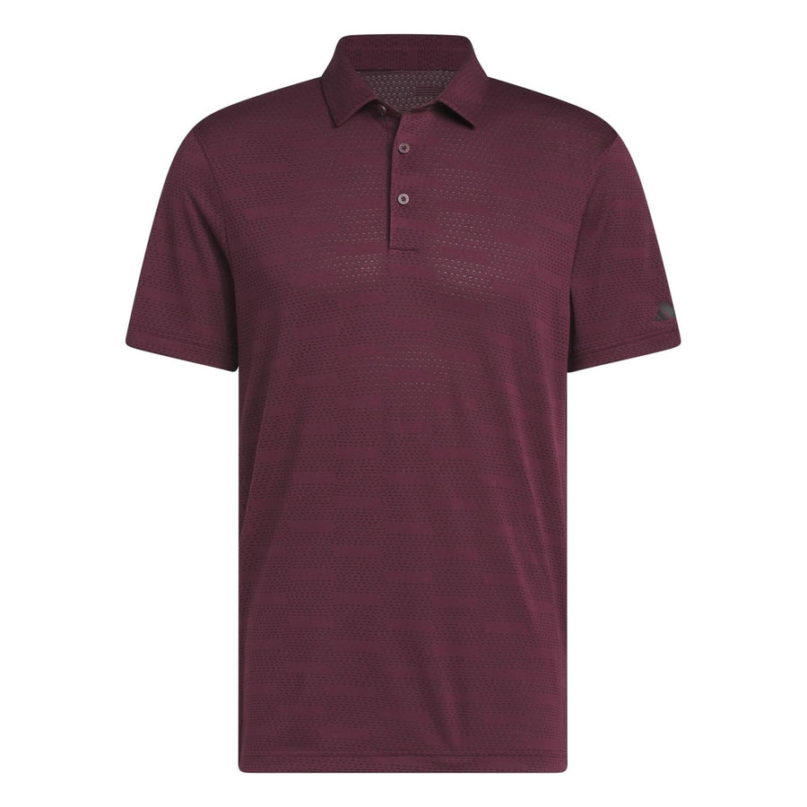 Adidas Ultimate365 Jacquard Polo Shirt - Red