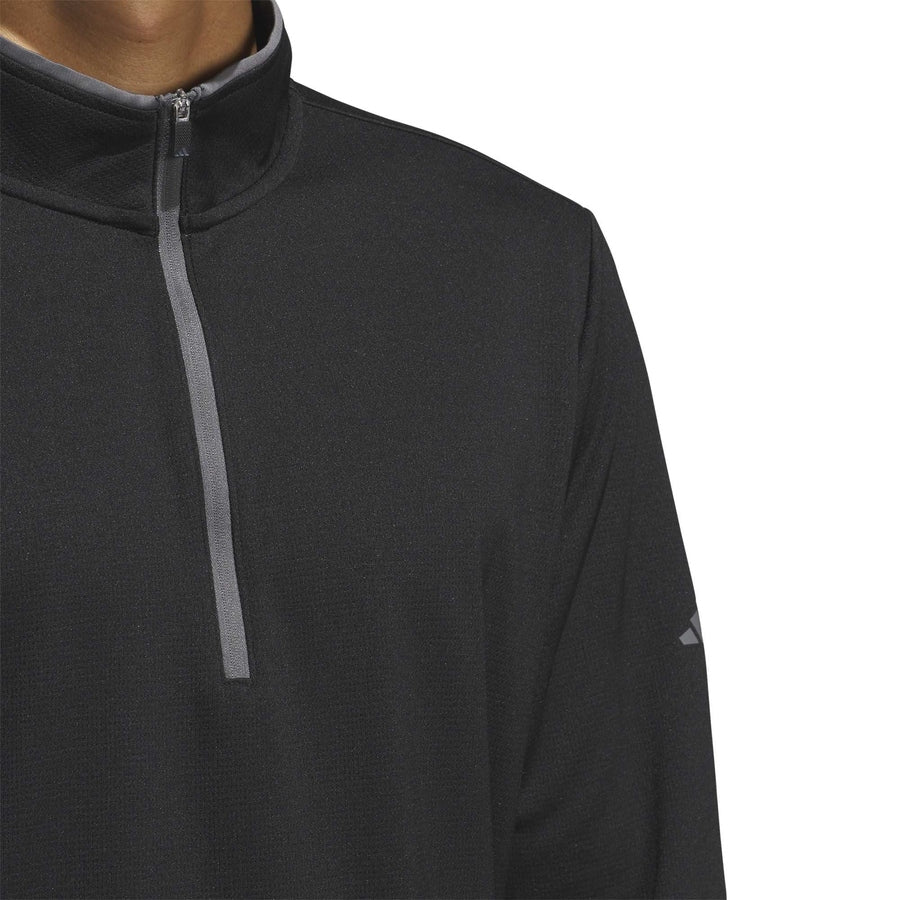 Haut léger Adidas à demi-zip - noir