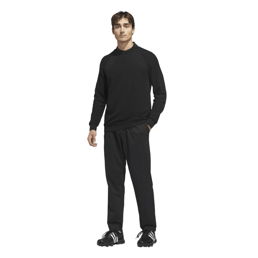 Adidas Ultimate365 Tour Knit Crewneck Sweatshirt - Black