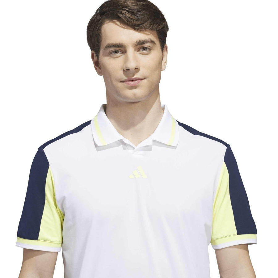 Adidas Beyond The Course Vent Twistknit Polo Shirt - White