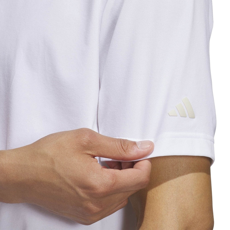 Polo de golf Adidas Ultimate365 Twistknit Tour - blanc