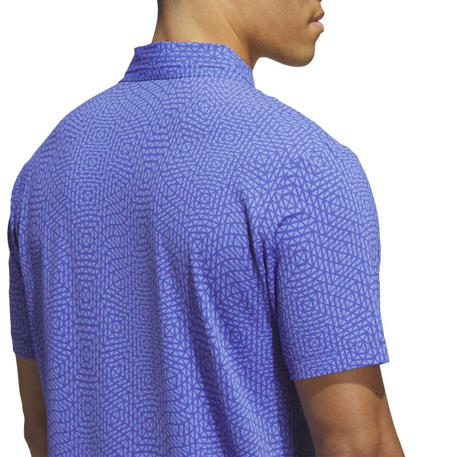 Polo Adidas Ultimate365 Tour Deco à effet frais - bleu