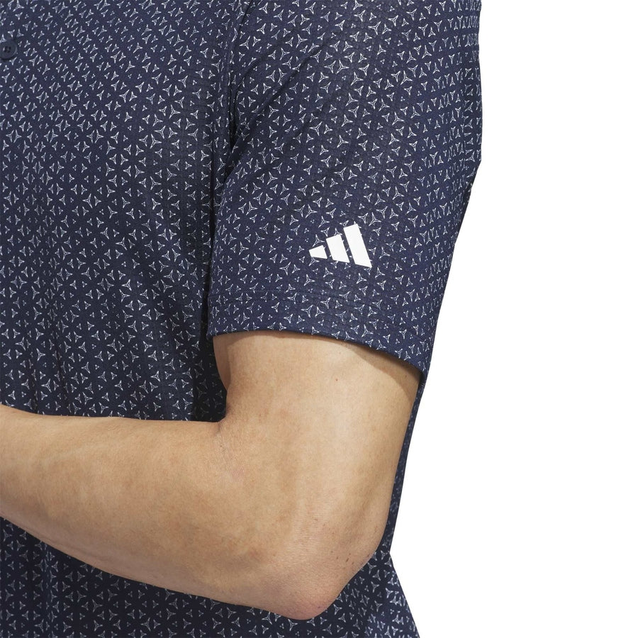 Adidas Ultimate365 Mesh Tango Print Climacool Polo Shirt - Navy