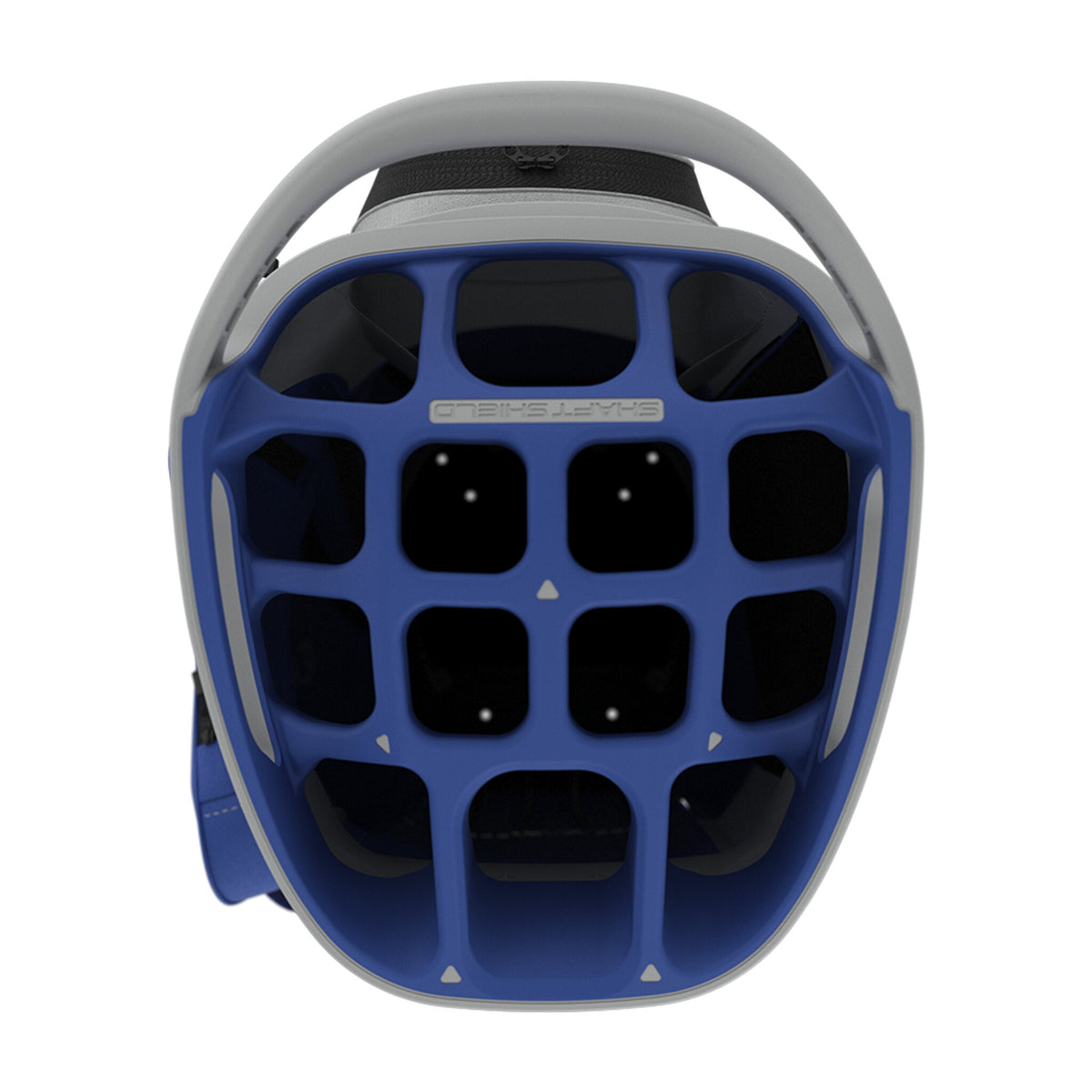 Sac de golf trépied Callaway Fairway 14 argent/bleu Neptune, dessus et séparateurs