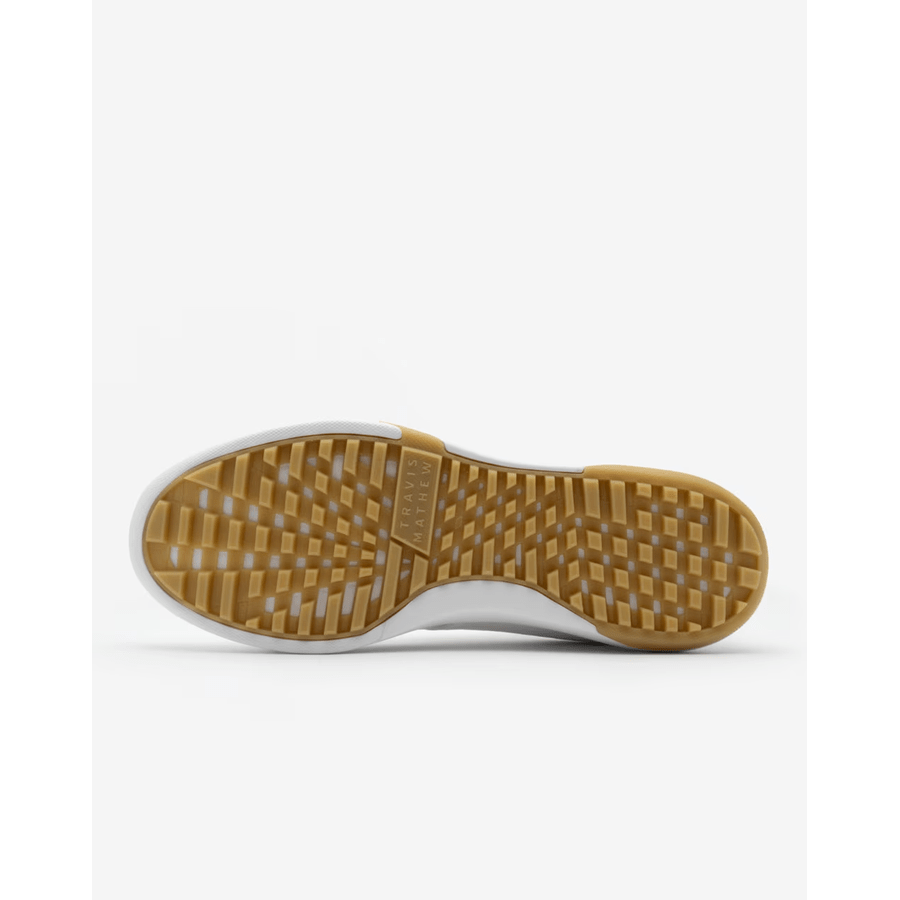 Travis Mathew The Daily Pro Hybrid Golf Shoe - White/Gum