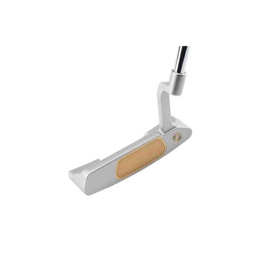 The Odyssey Ai-ONE Silver Milled Two T CH Putter, featuring a milled titanium face insert and an SL 90 Stroke Lab steel shaft, is displayed against a plain white background.