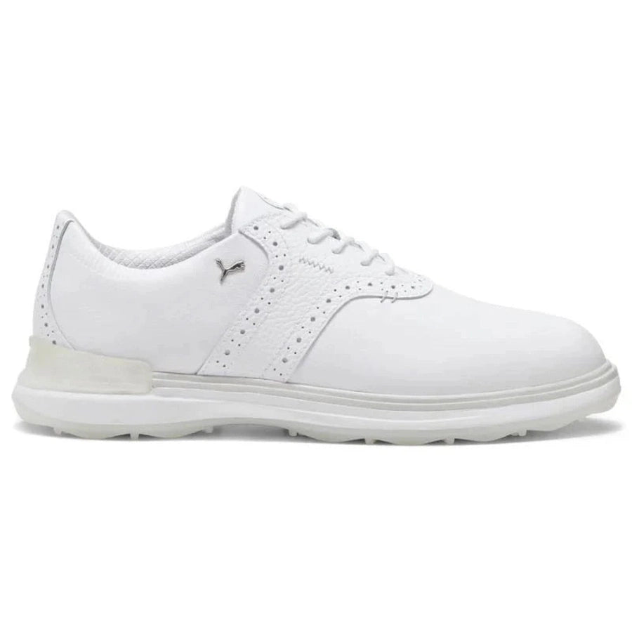 Puma AVANT Spikeless Golf Shoes - White/White