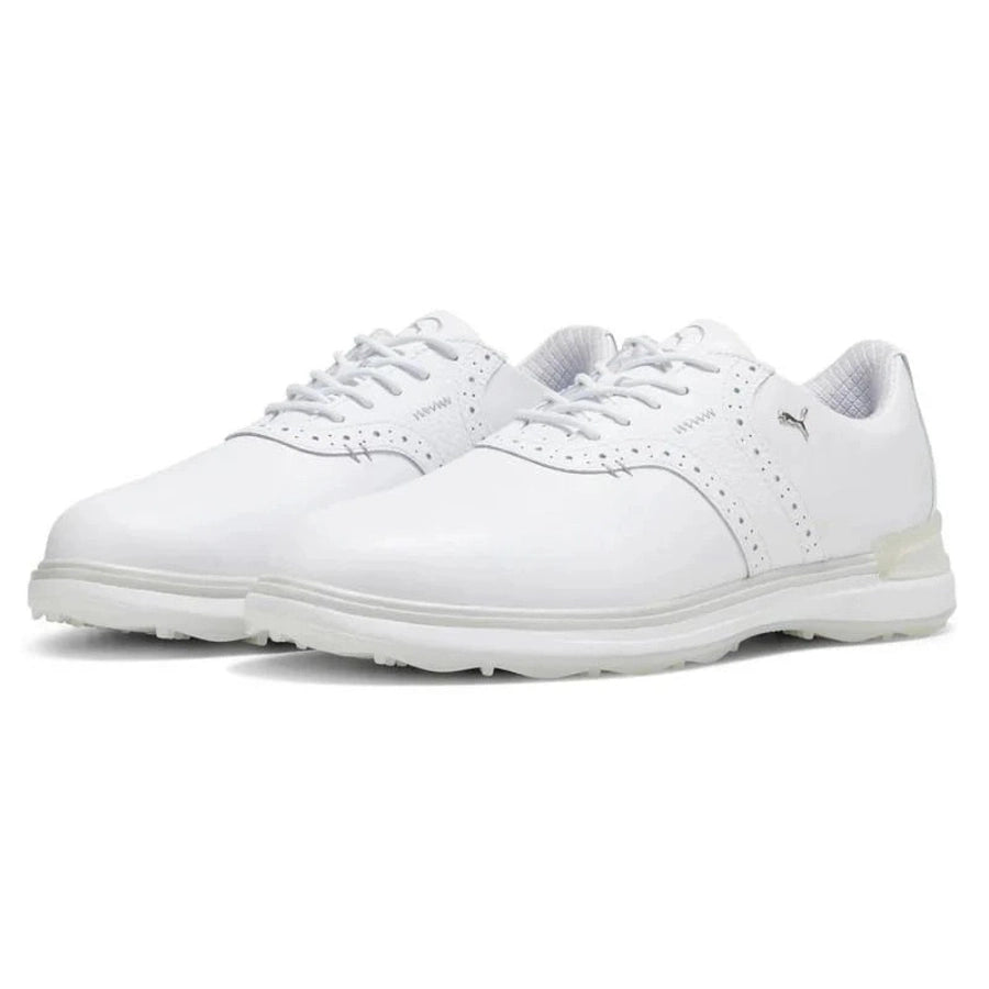 Puma AVANT Spikeless Golf Shoes - White/White