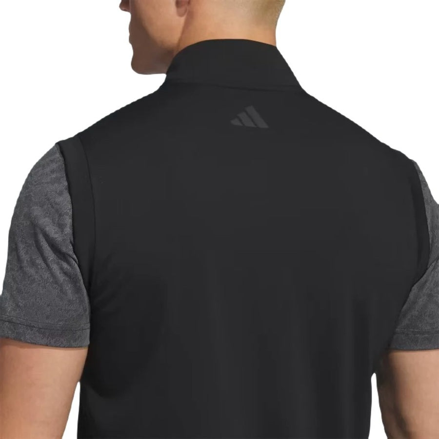 Adidas Elevated 1/4-Zip Pullover Vest - Black