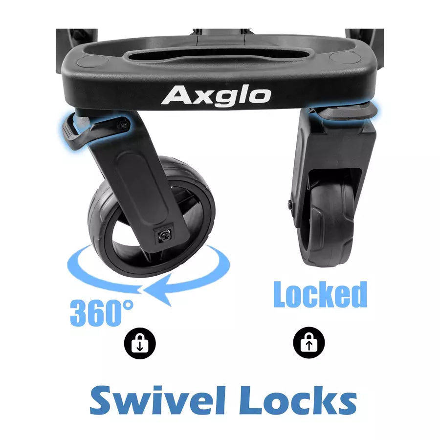 Chariot pousseur Axglo Flip n' Go Pro avec sac de rangement OFFERT