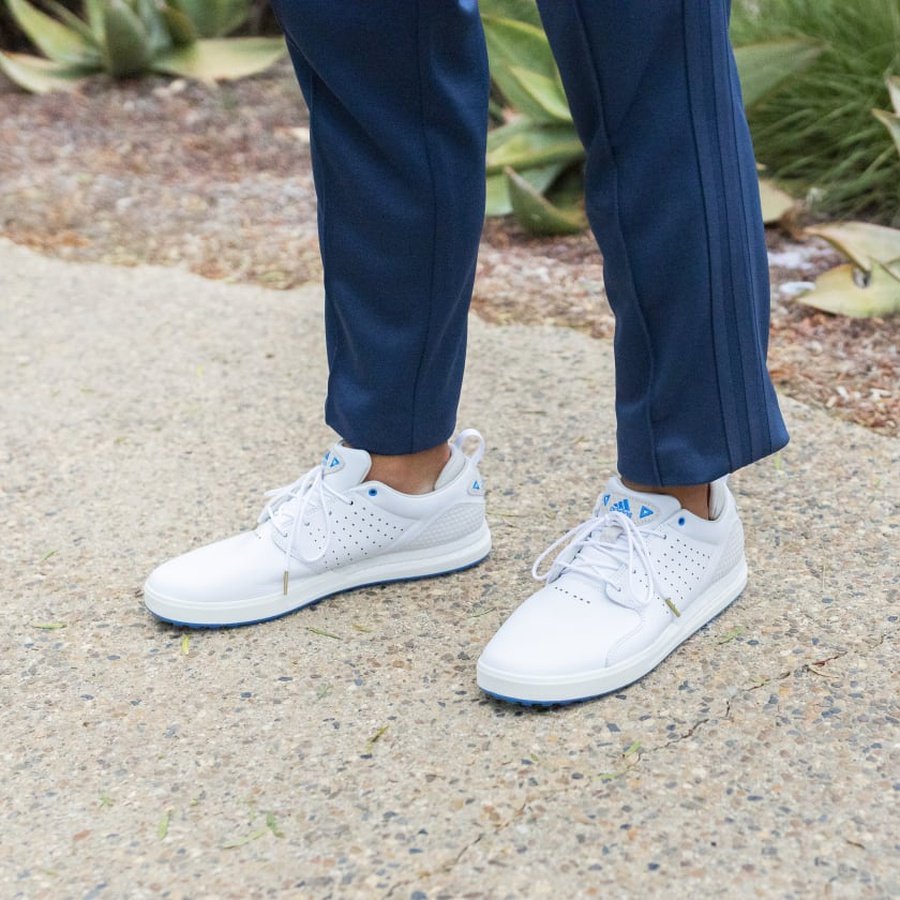 Adidas Flopshot Spikeless Men'sGolf Shoes - White