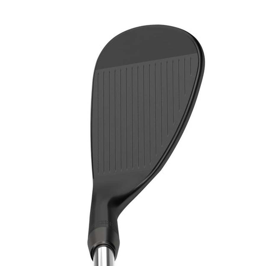 Close-up of the Callaway Opus Black Wedge club head, showcasing Spin Gen Face Technology and precision grooves, photographed from handle to face against a white background—engineered for tour-level spin.