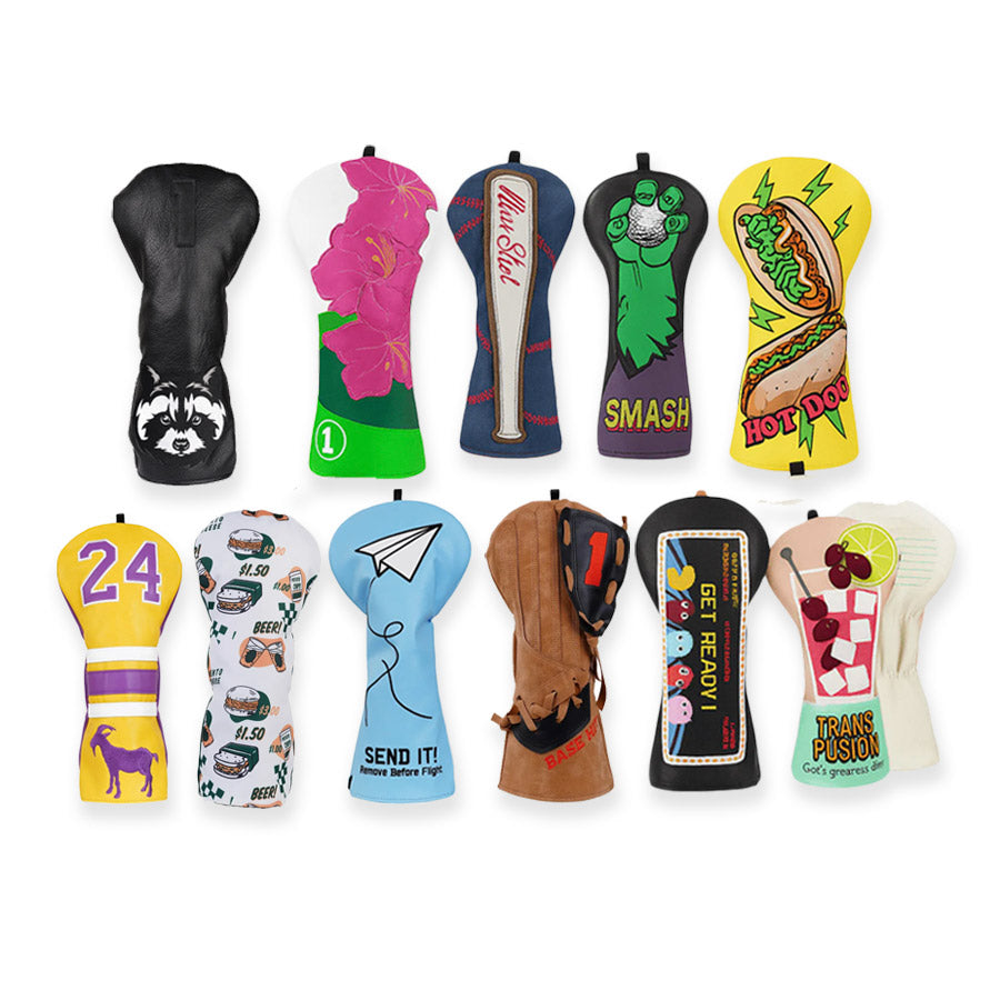 Premium Novelty Leather Driver Headcovers