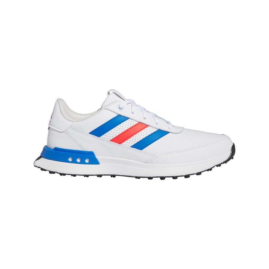 Adidas Men's S2G Spikeless Leather 24 Golf Shoes - White/Red/Blue WHLS