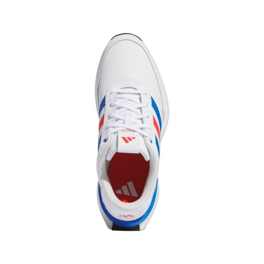 Adidas Men's S2G Spikeless Leather 24 Golf Shoes - White/Red/Blue WHLS
