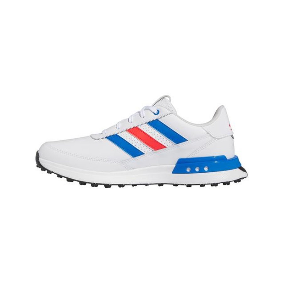 Adidas Men's S2G Spikeless Leather 24 Golf Shoes - White/Red/Blue WHLS