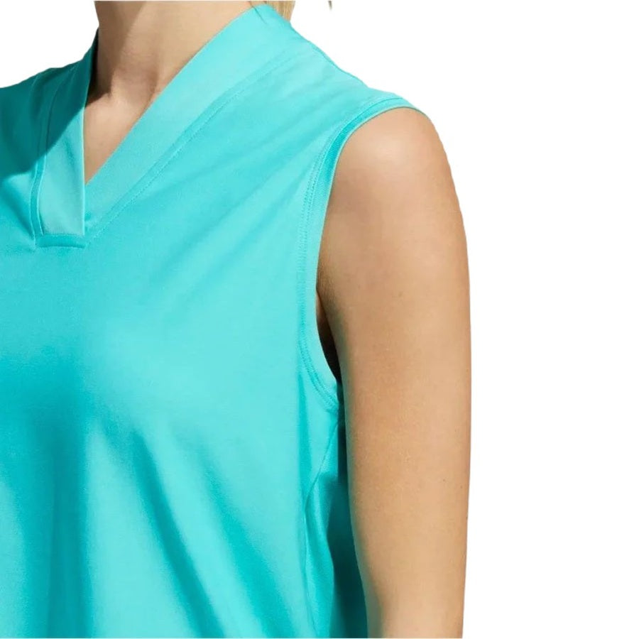 Adidas Ladies Go-To Sleeveless Polo Shirt