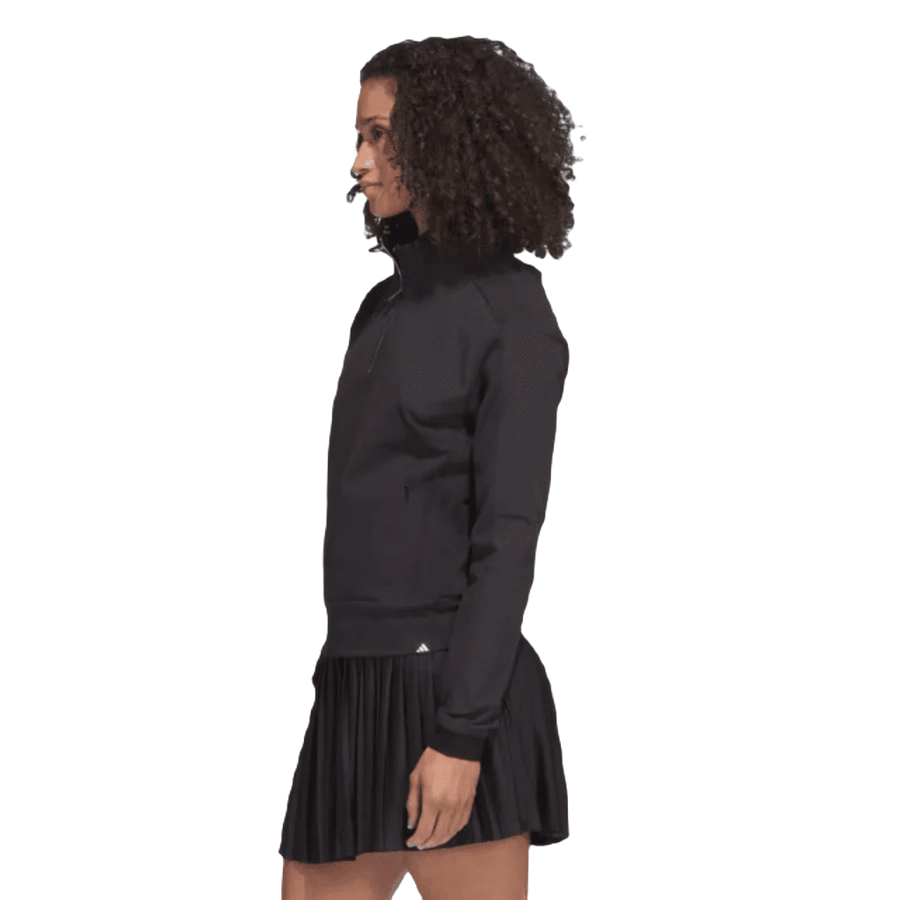 Adidas Ladies Ultimate365 Tour 1/4 Zip Golf Pullover - Black
