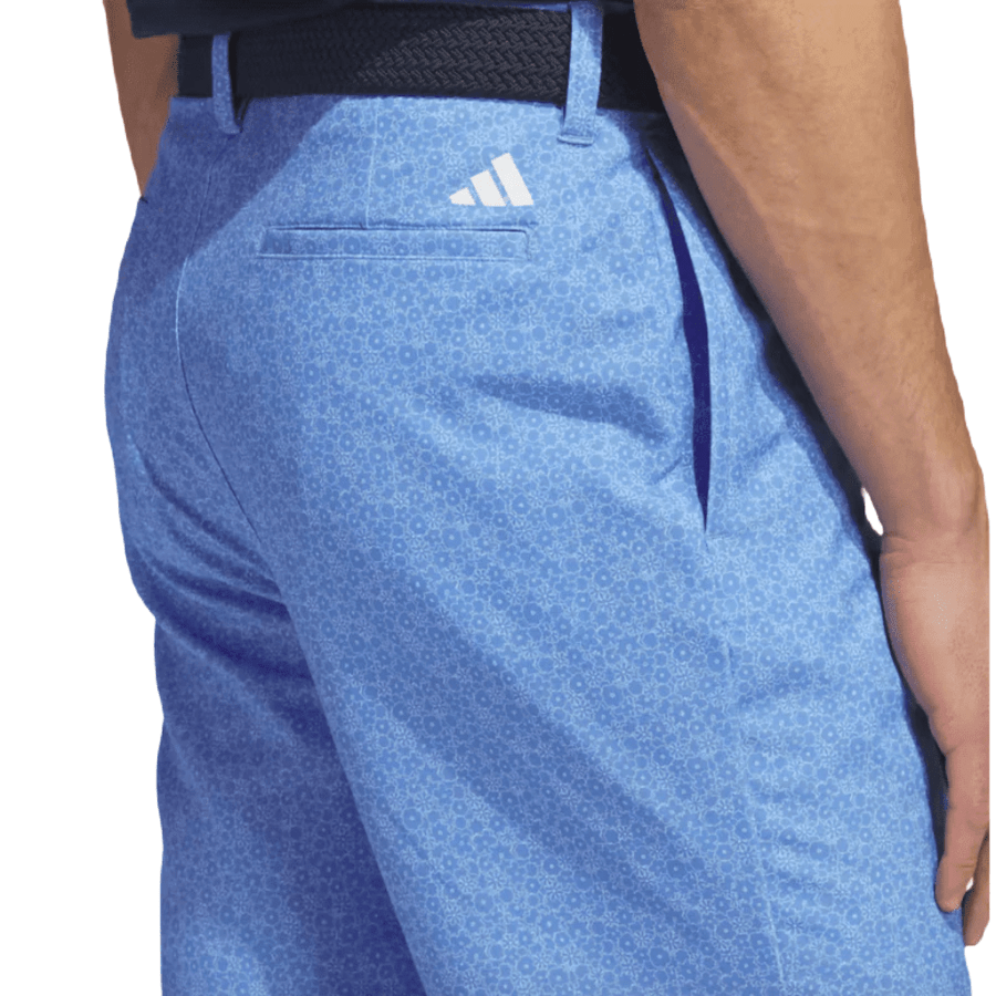 Adidas Ultimate365 9-Inch Printed Golf Shorts - Blue