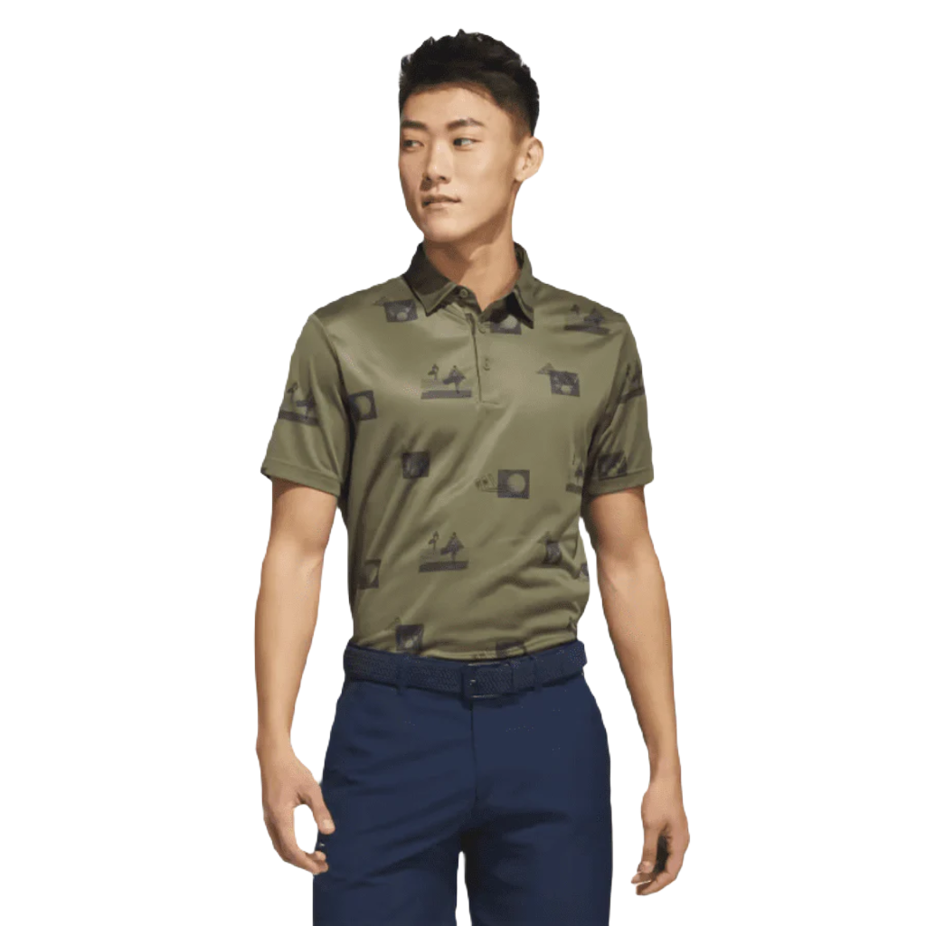 Green golf polo shop