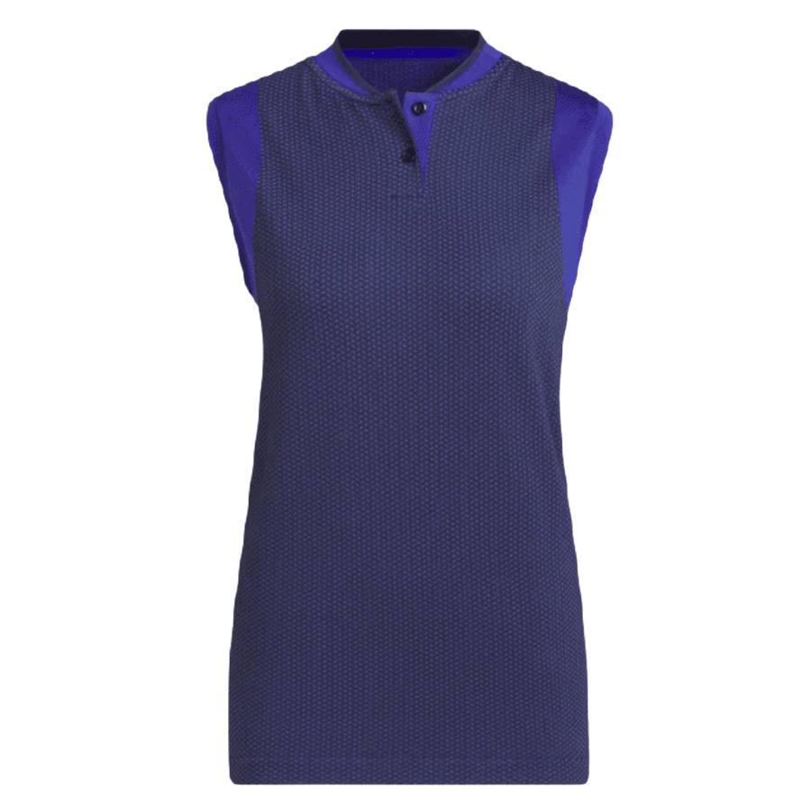 Adidas Ladies Ultimate365 Tour Sleeveless Golf Shirt - Blue