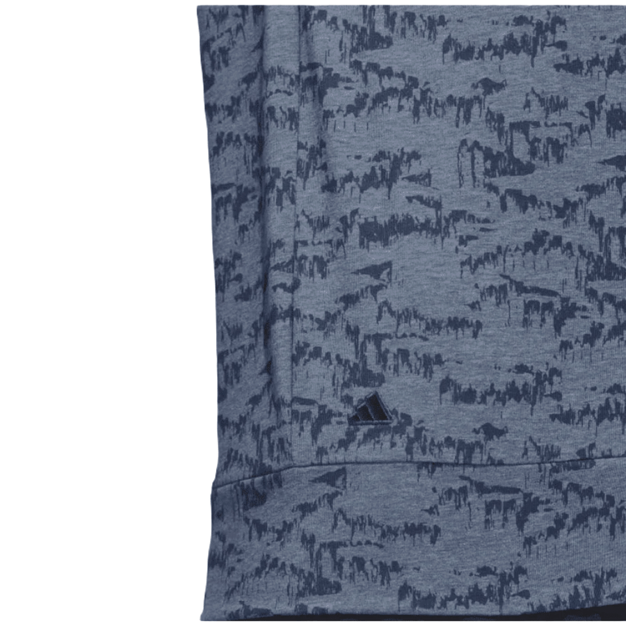 Adidas Ladies Go-To Printed Golf Polo Shirt - Navy