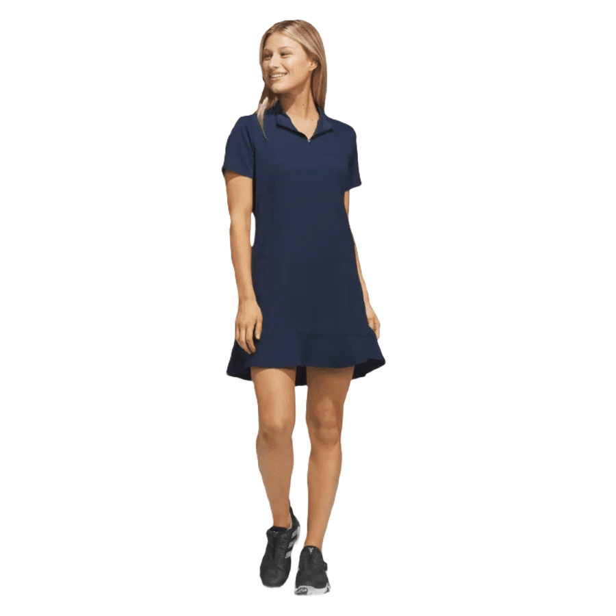 Adidas Ladies Frill Dress - Blue