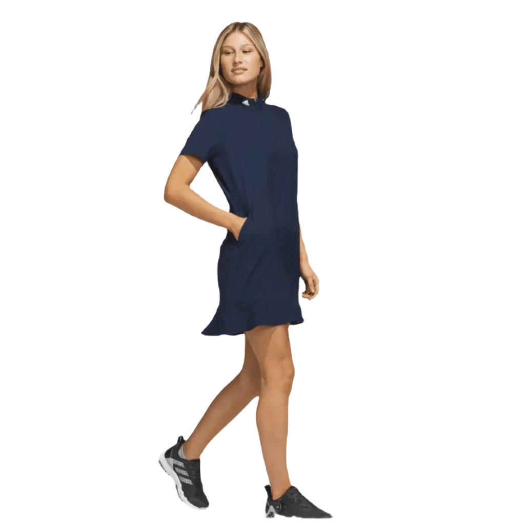 Adidas Ladies Frill Dress - Blue