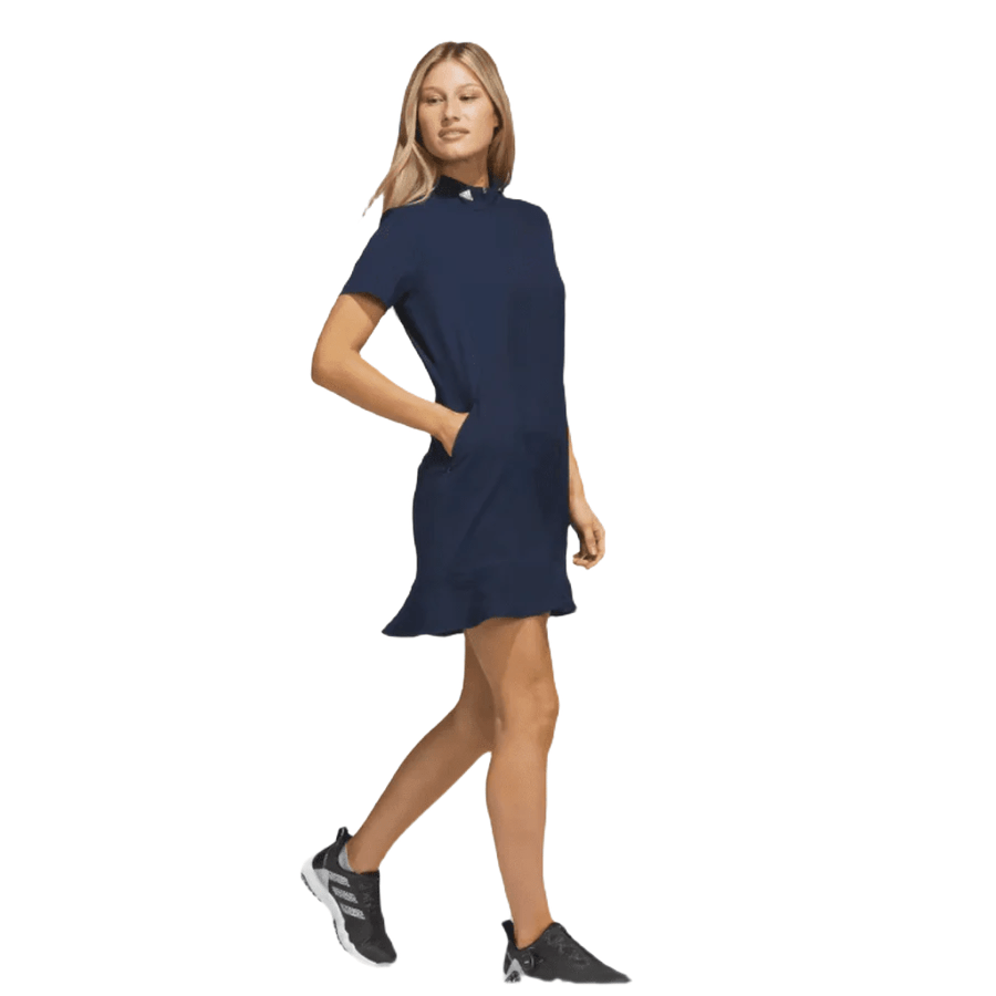 Adidas Ladies Frill Dress - Blue