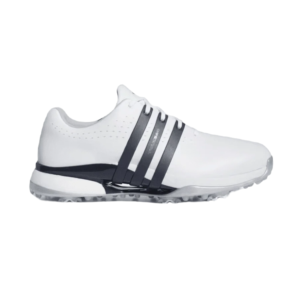Adidas Tour360 24 Golf Cloud White Collegiate Navy Silver Metallic