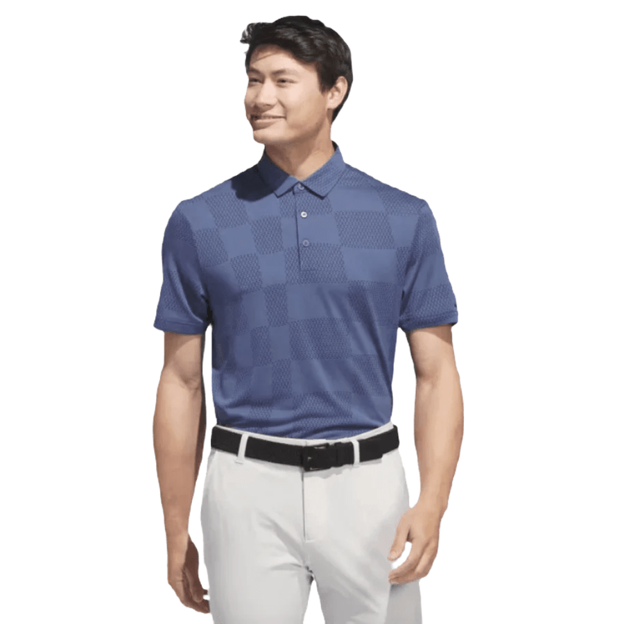 Adidas Ultimate365 Textured Polo Shirt - Blue WHLS