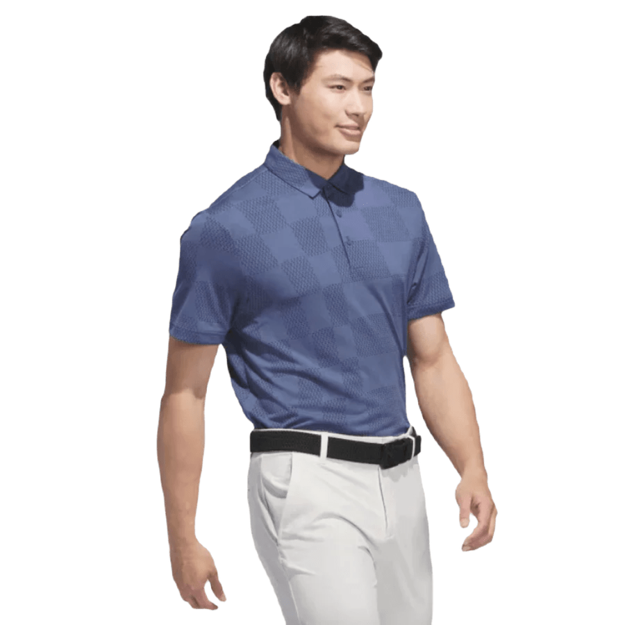 Adidas Ultimate365 Textured Polo Shirt - Blue WHLS