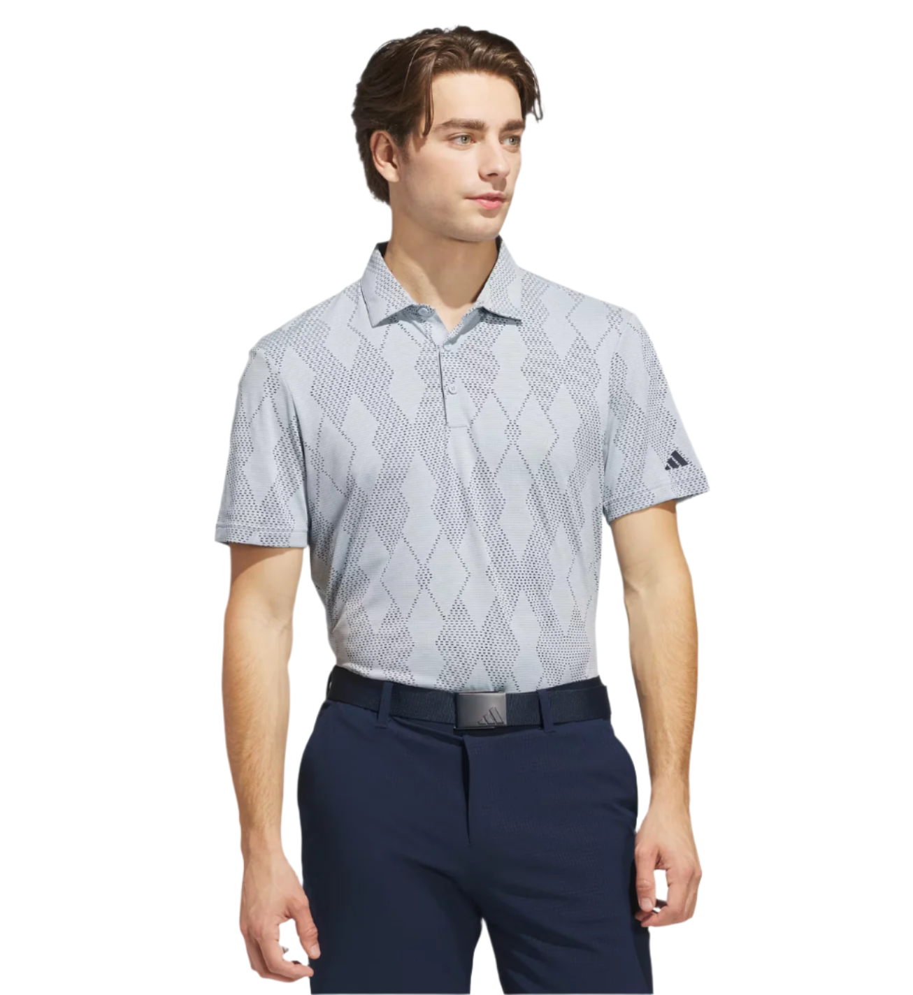 Adidas Ultimate365 Micro Texture Polo Shirt - Blue