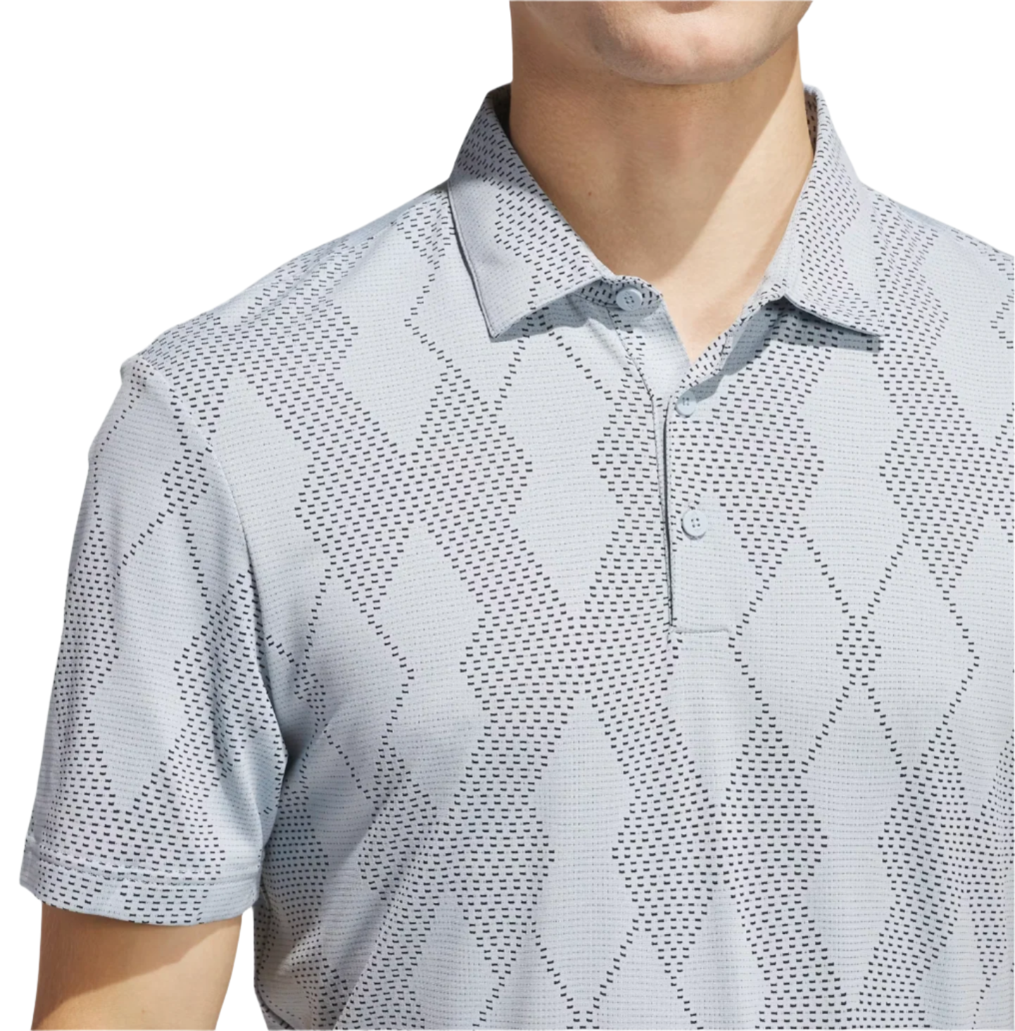 Adidas Ultimate365 Micro Texture Polo Shirt - Blue