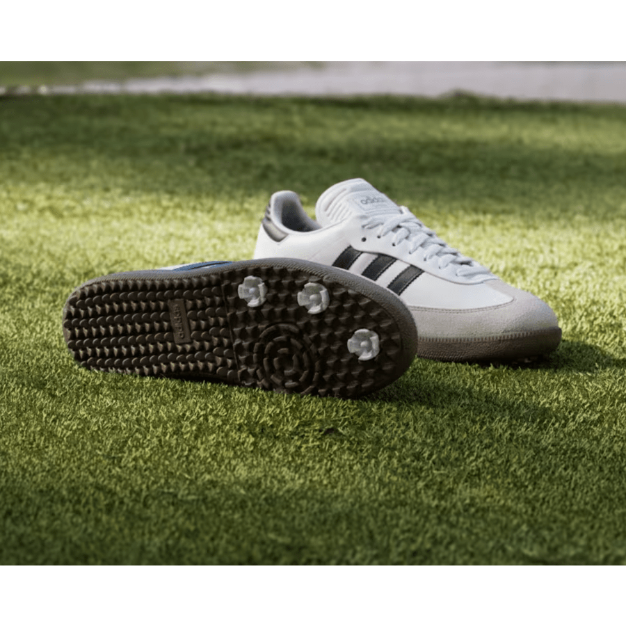 Adidas Samba Spikeless Golf Shoes - White/Black