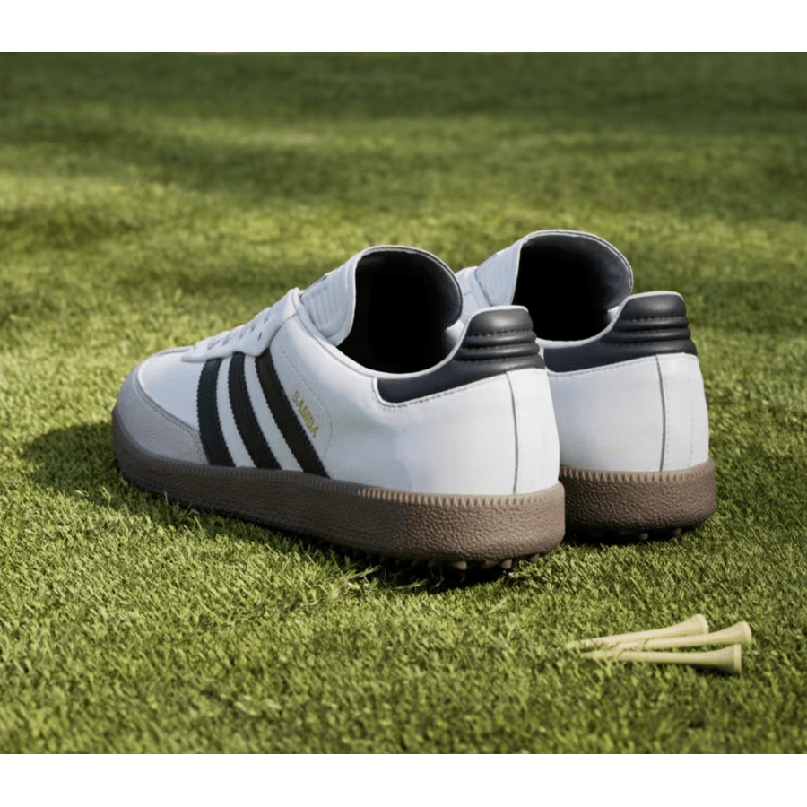 Adidas Samba Spikeless Golf Shoes - White/Black