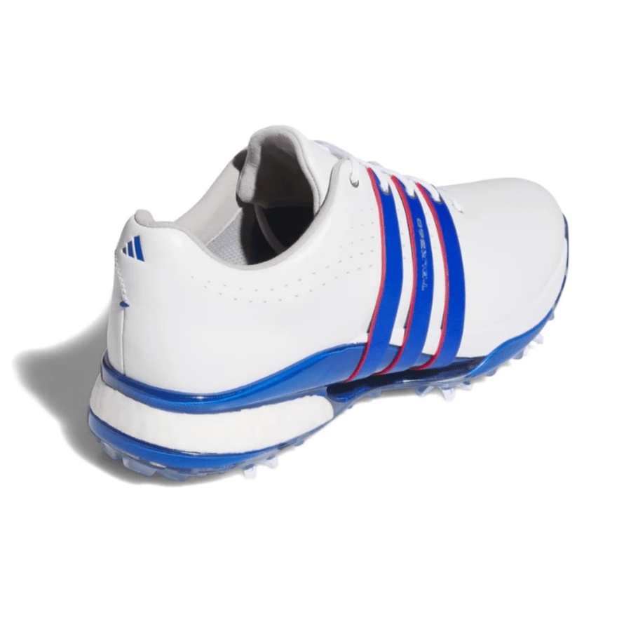 Adidas Tour360 Golf Shoes - White/Royal Blue - Limited Edition