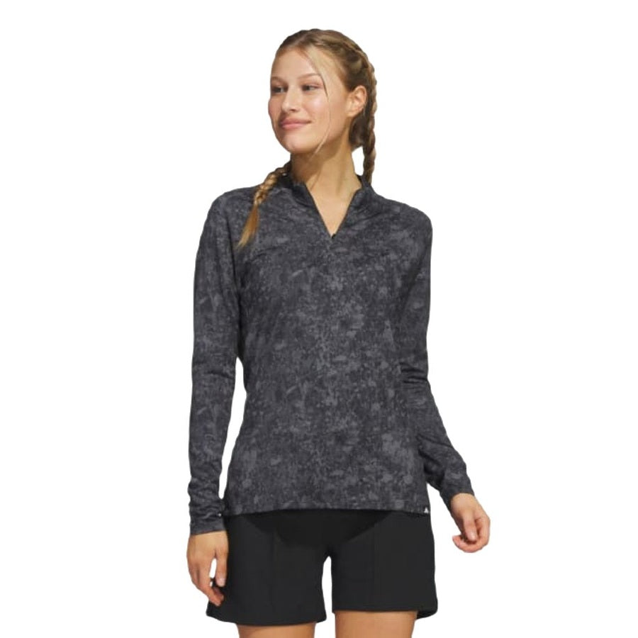 Adidas Polo de golf manches longues imprimé Ultimate365 Tour pour femme