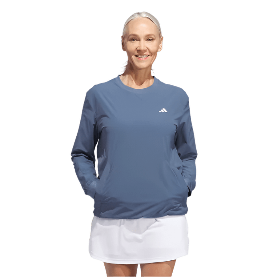 Adidas Ladies Ultimate365 Tour WIND.RDY Pullover Sweatshirt - Blue
