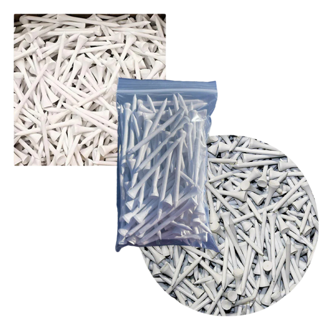 250 x 3-1/4" Wooden White Tees