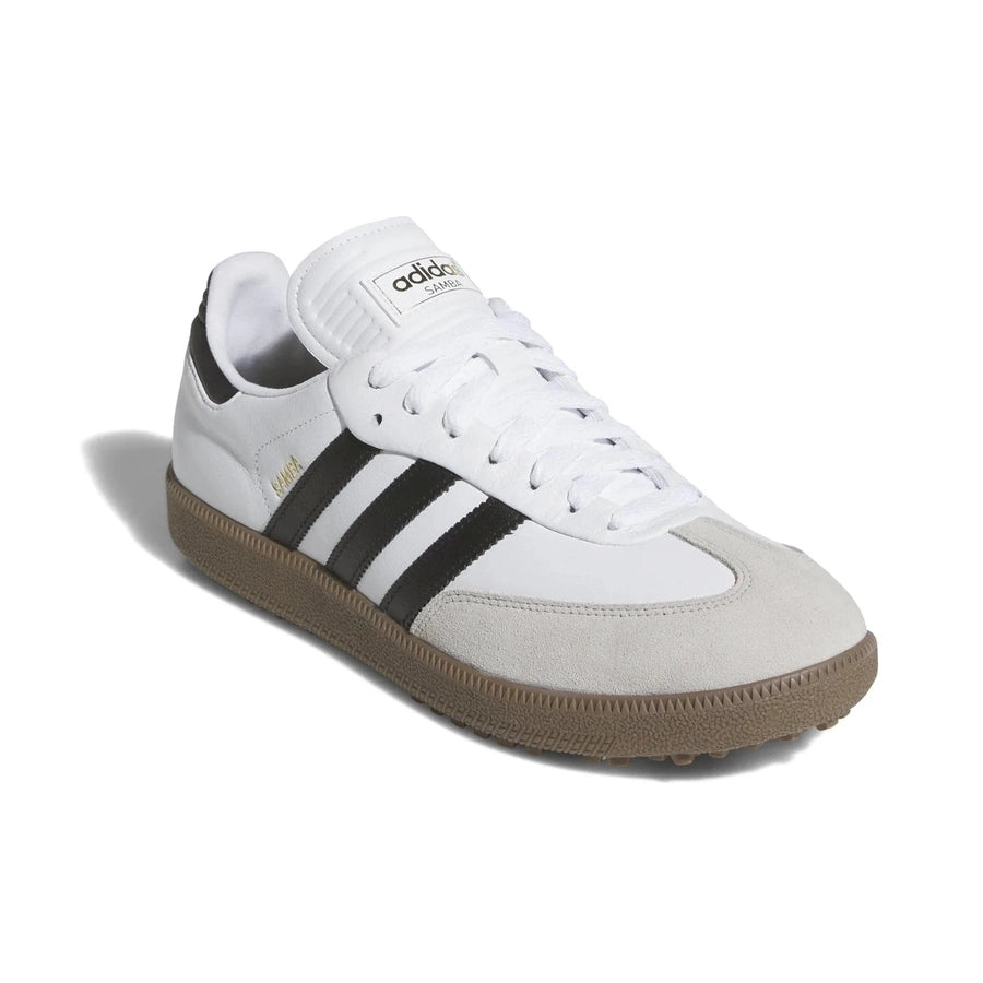 Adidas Samba Spikeless Golf Shoes - White/Black