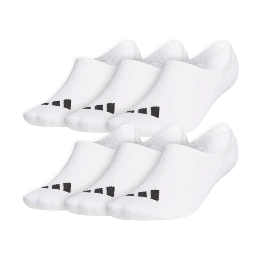 Adidas 6-Pack No-Show White Golf Socks